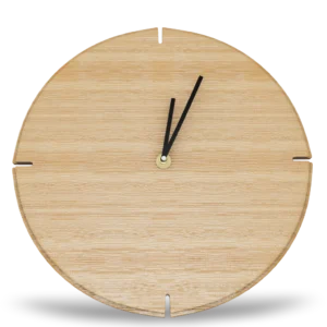Bambus Wanduhr
